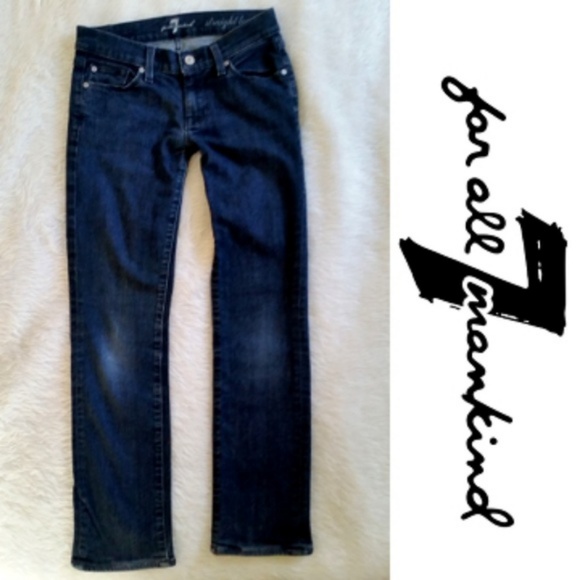 7FAMK Straight Ankle Jeans Boho Summer Crop - Picture 7 of 7